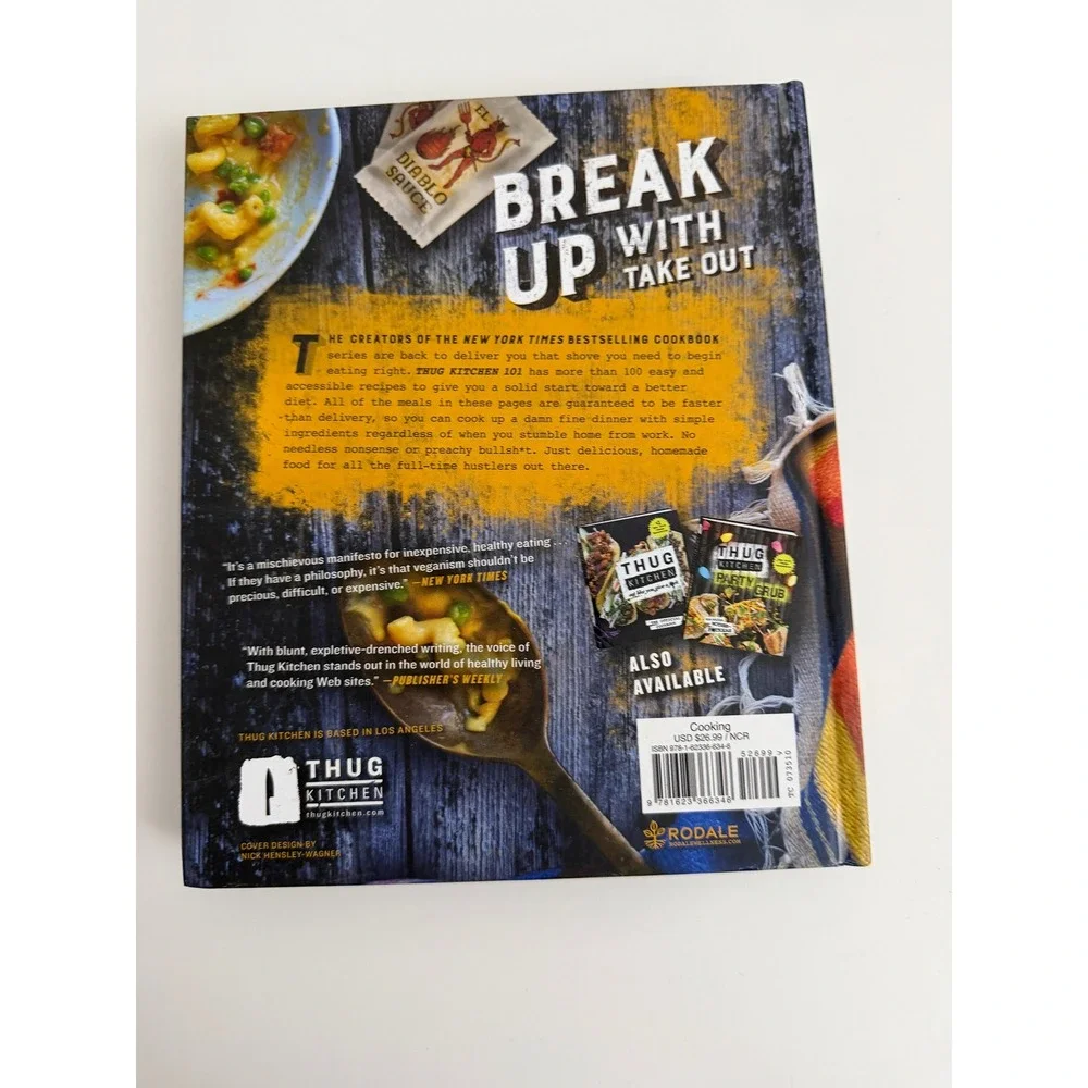 Thug Kitchen 101 Fast as F*ck Plant Based Vegan Cookbook Hardcover 9781623366346